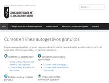 Tablet Screenshot of conocimientosweb.info